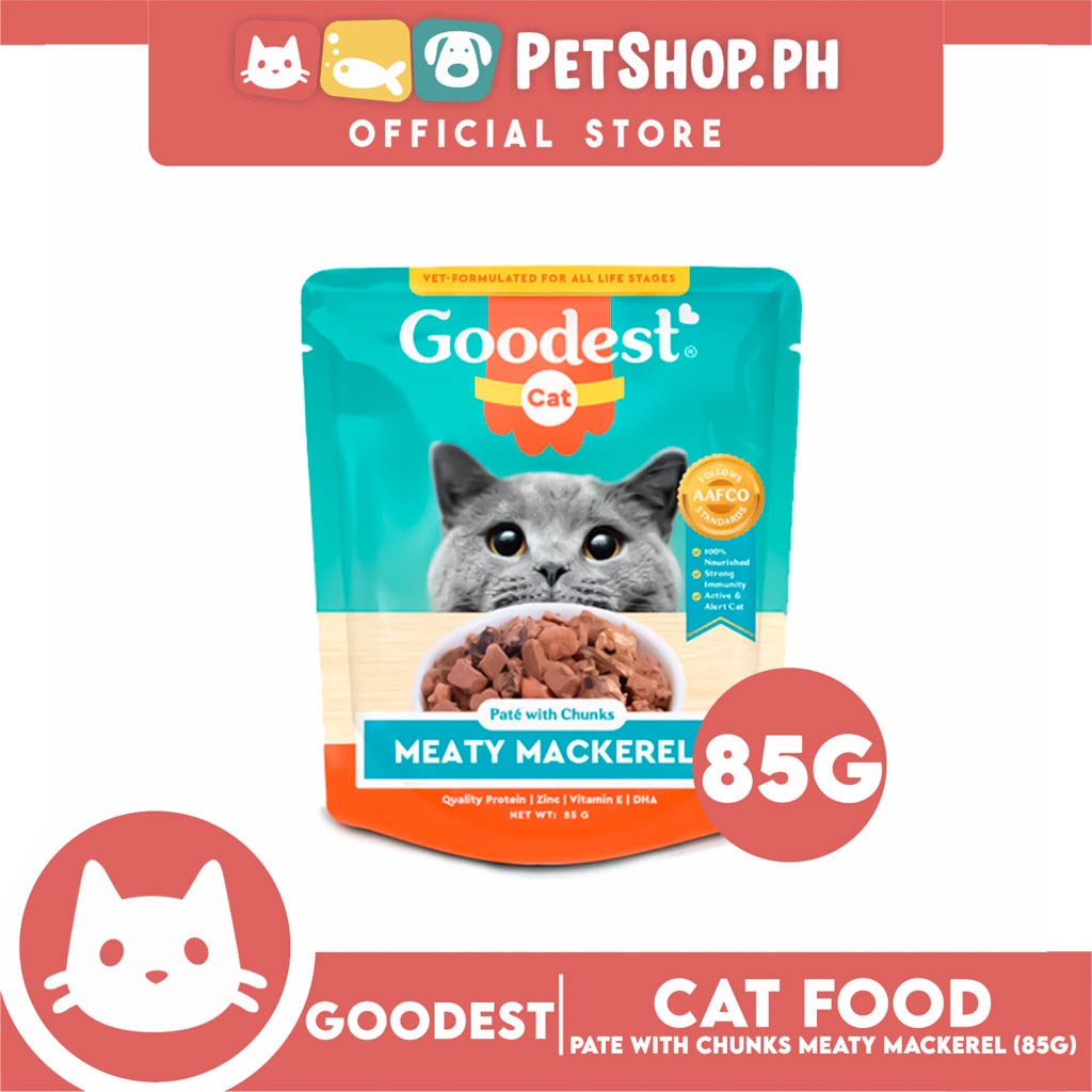 Goodest Cat Meaty Mackerel Pate With Chunks 85g Wet Cat Food Shopee