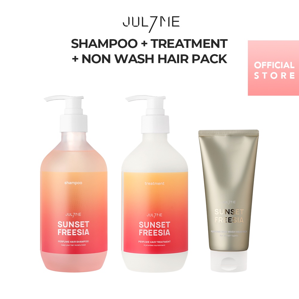 Julyme Bundle of 3 Perfume Shampoo 500ml Plus Treatment 500ml Plus Non