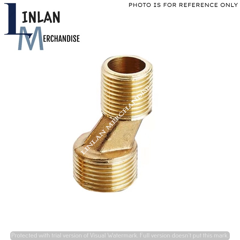 1PC Brass Eccentric FaucetNippleRain Shower Divert er Valve Brass