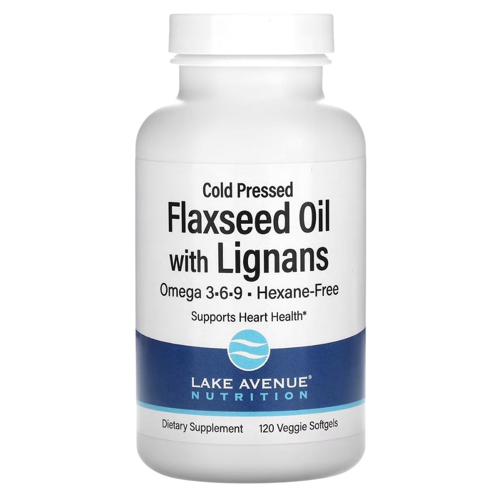 Lake Avenue Organic Flaxseed Oil & Lignan 1000mg (120 caps) Shopee
