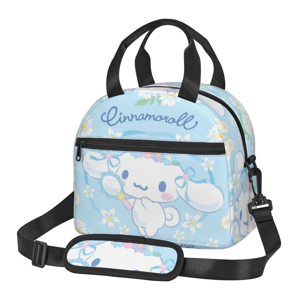 Sleepy Cinnamoroll Lunch Box Reusable Lunch Bag For Women Large ...