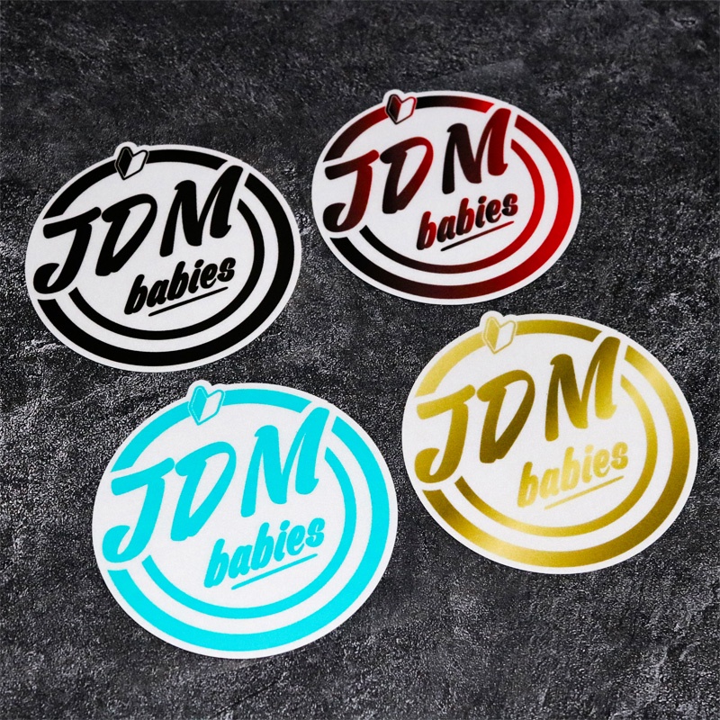 Japanese Round JDM Modified Car Fuel Tank Cover Sticker Side Window