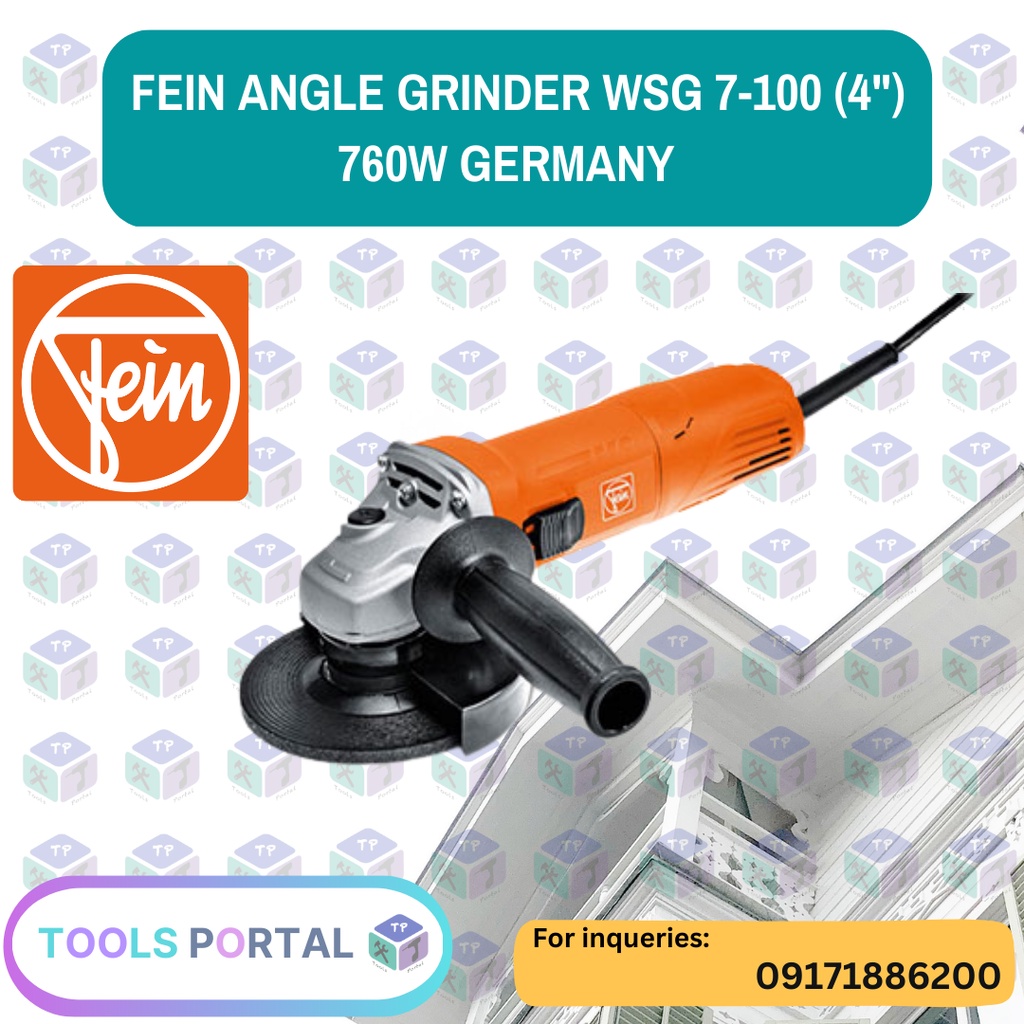 Fein Angle Grinder WSG 7100 (4") 760W (Original) (Made in Germany