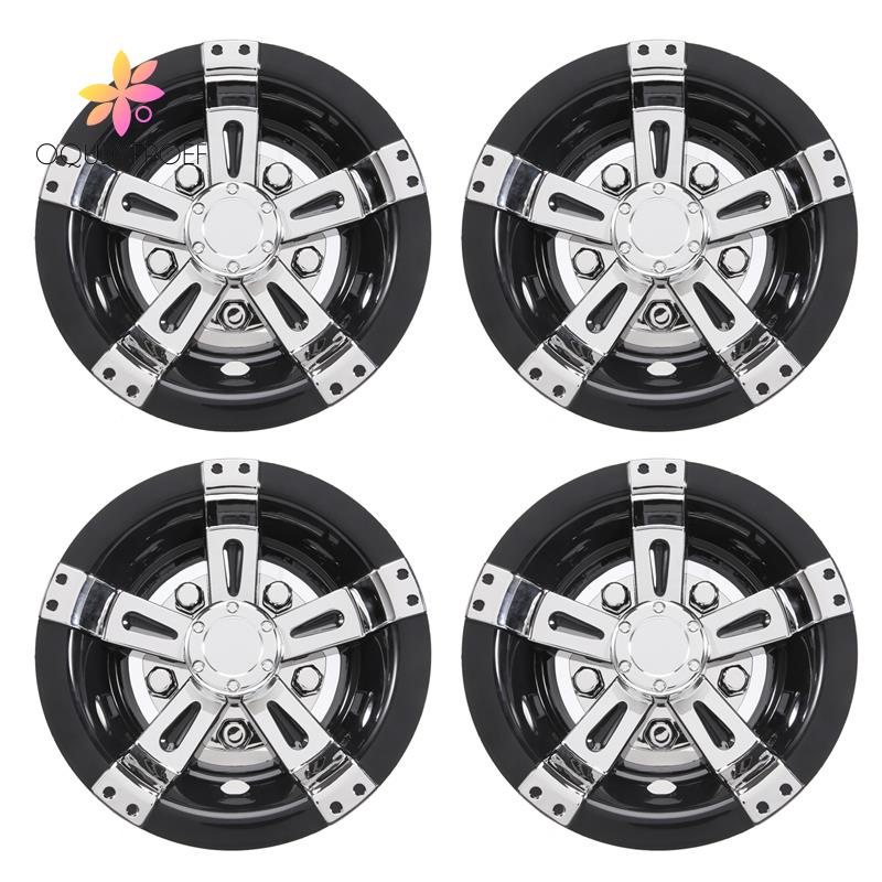 4Pcs 8Inch Golf Cart Wheel Cover 5 Spoke Design Hub Cap Golf Cart Hub