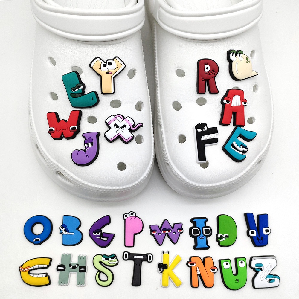 Croc accessories letters best sale