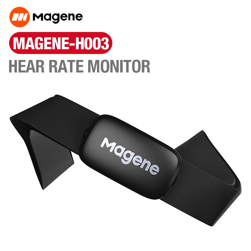 Magene H003 Heart Rate Sensor Bluetooth ANT+ Monitor With Chest Strap ...