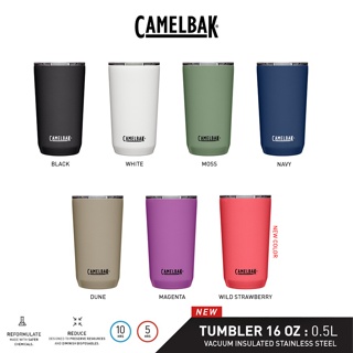 CamelBak Horizon Stainless Steel 20 oz. Straw Tumbler, Wild Strawberry