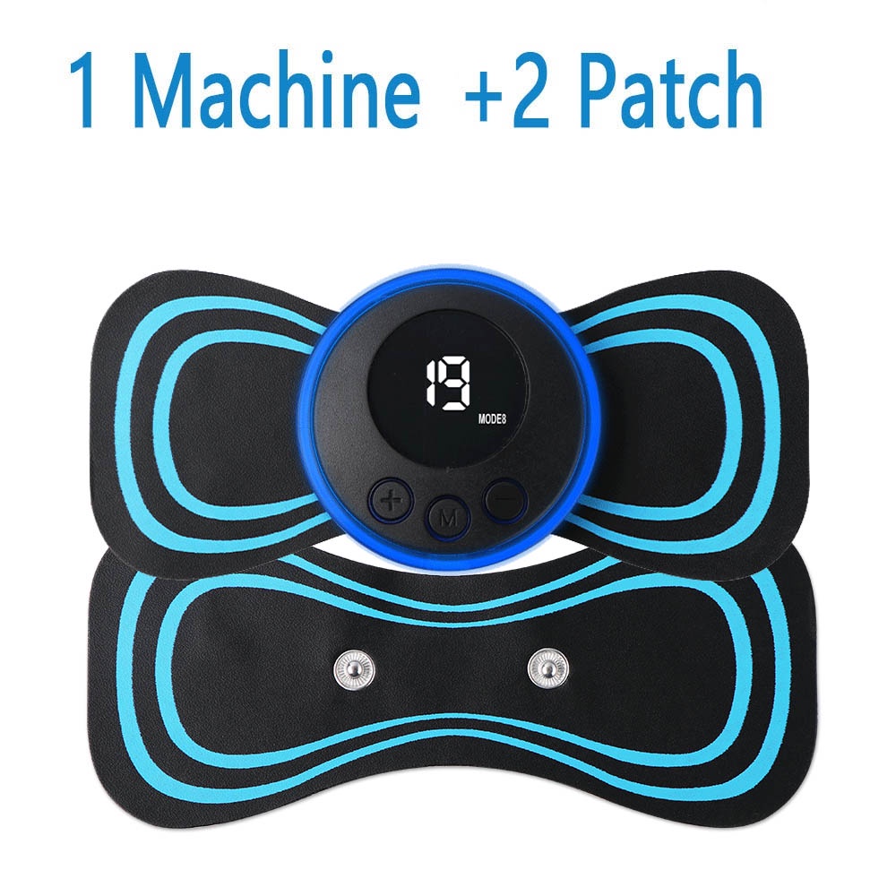 LCD Display EMS Neck Stretcher Electric Massager 8 Mode Cervical ...