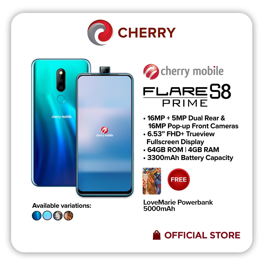 Cherry Mobile Flare S8 Prime w/ Tempered Glass, Jellycase and LMC