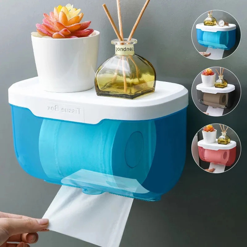 Wall-mounted Waterproof Toilet Tissue Boxes/Bathroom Toilet Roll Paper ...