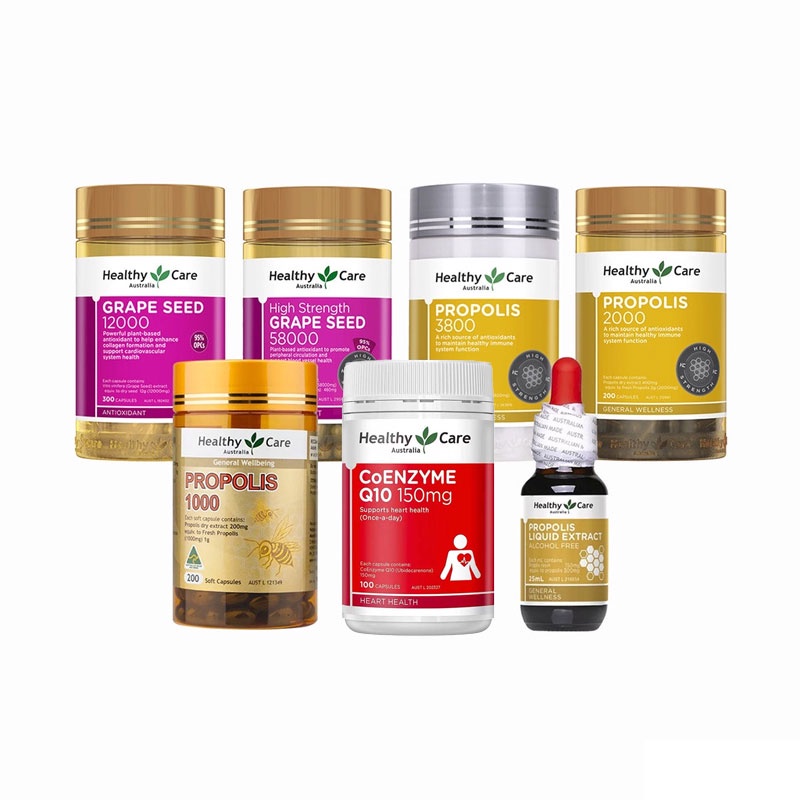 Healthy Care Australia Supplement (Grape Seed/Propolis/Coq10/Fish Oil