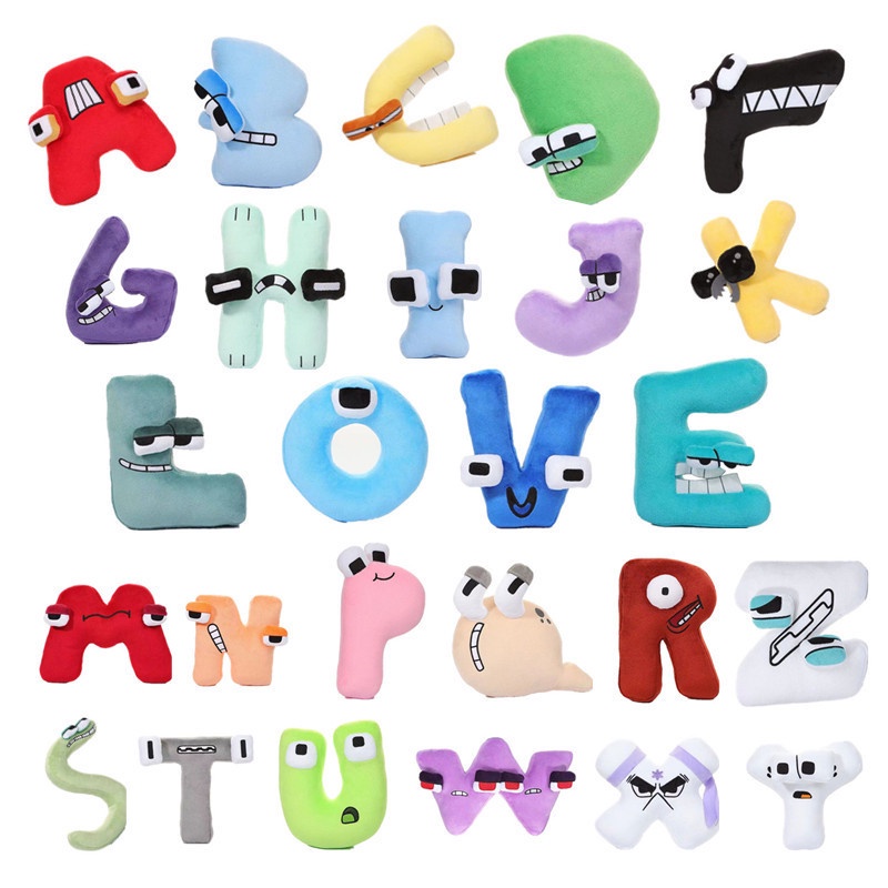 26 pcs Alphabet Lore But are Plush Toys Alphabets Plushies Alphabet ...