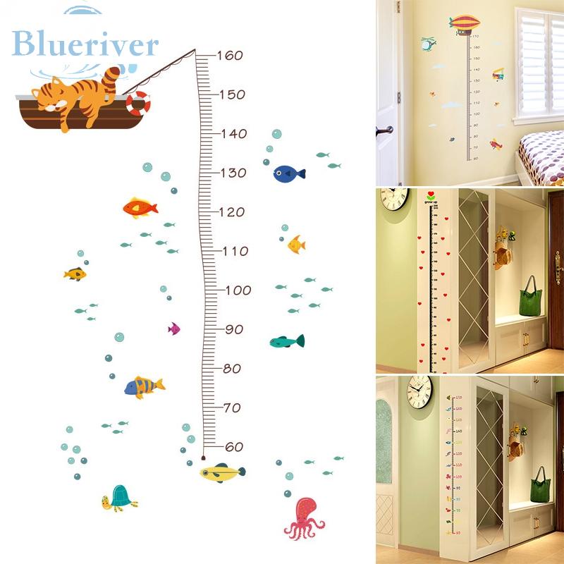 Wall Sticker Decals Hanging Height Home Kids Room Ruler Scale Art Vinyl ...