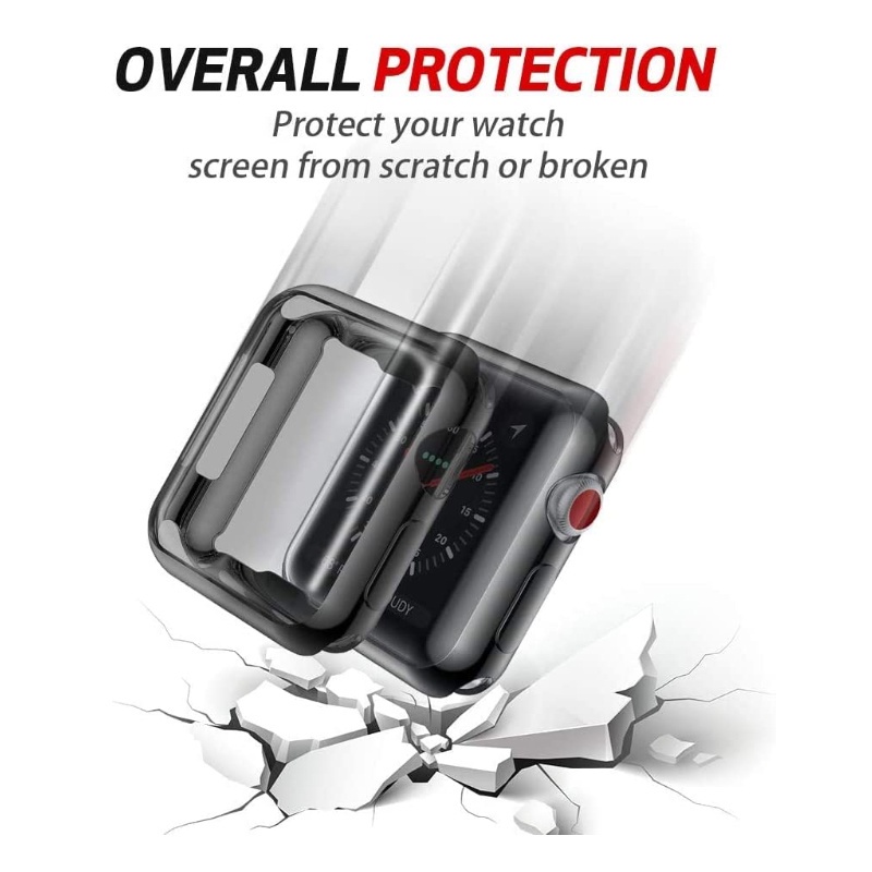 Slim Silicone Smart Watch Case For Apple Watch Case 45mm Shockproof ...