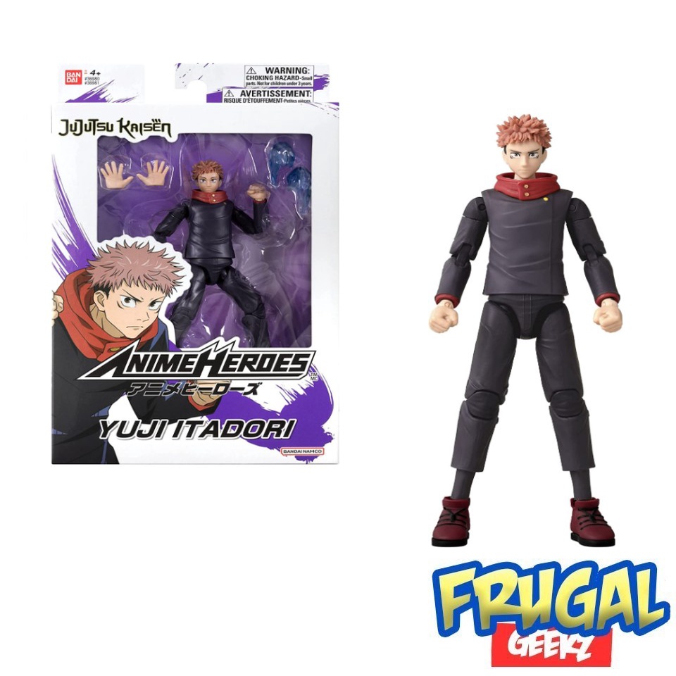 ANIME HEROES Jujutsu Kaisen Yuji Itadori Action Figure - 6.5 Inch PVC Collectible