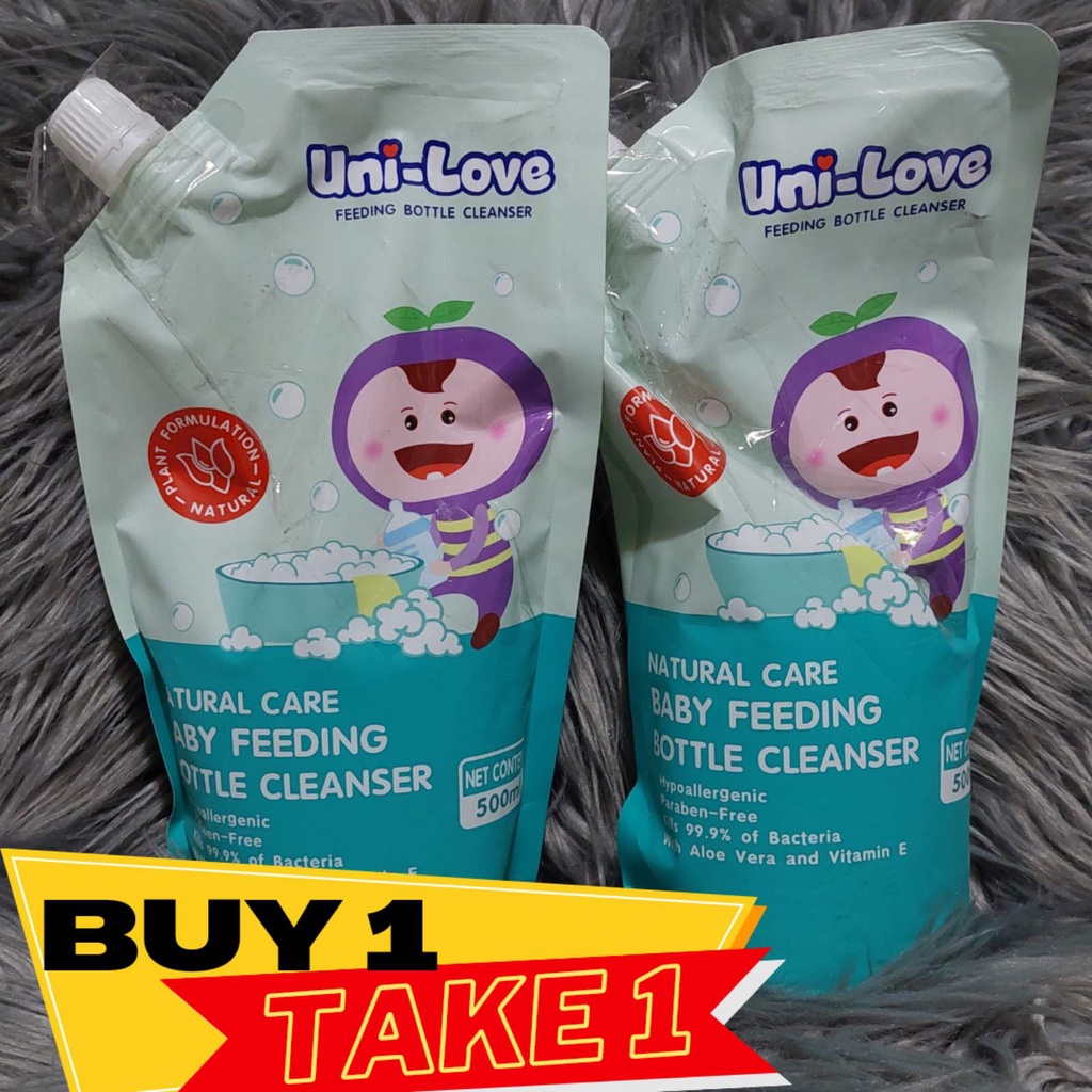 BUY 1 TAKE 1 UNILOVE BOTTLE FEEDING CLEANSER (500ML X 2) BBOCTOBER2024