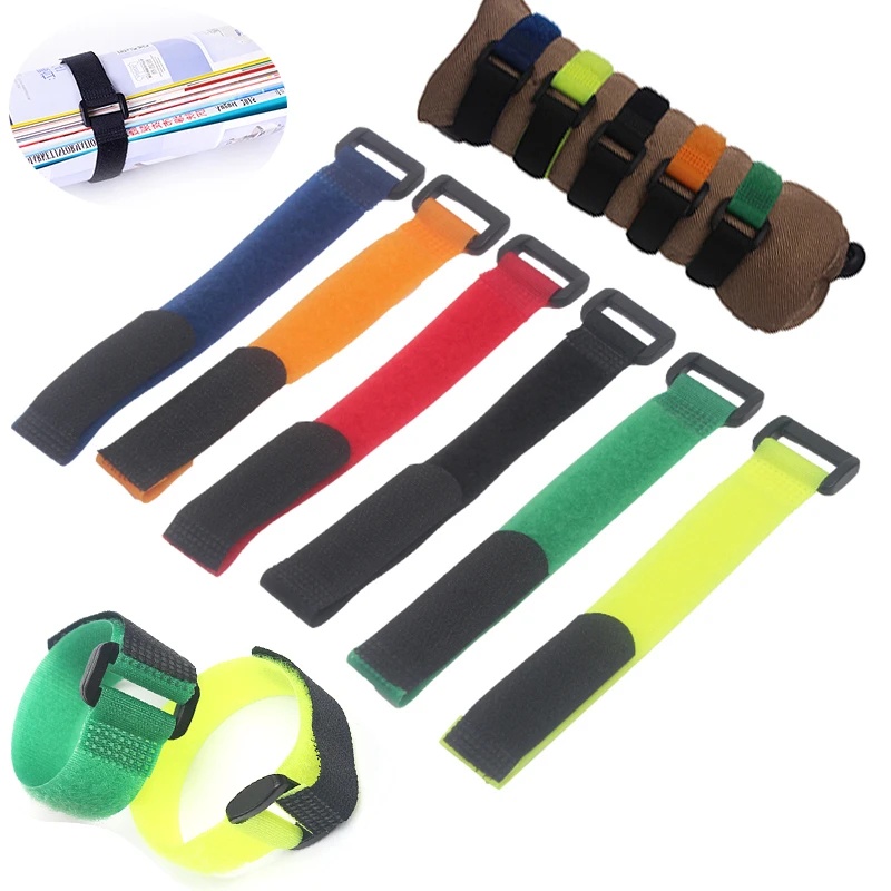 Reusable Fastening Cable Straps Hook/Loop Cable Ties Fastener Tape