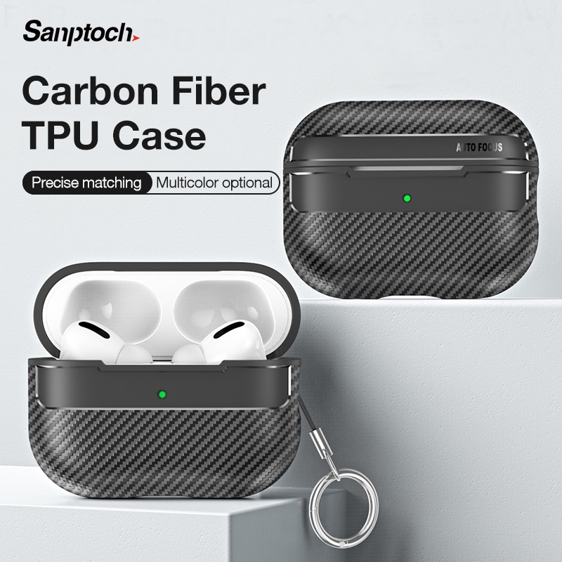 Sanptoch Carbon Fiber Texture Case For Apple Airpods 5 Pro 3 2 / Pro ...