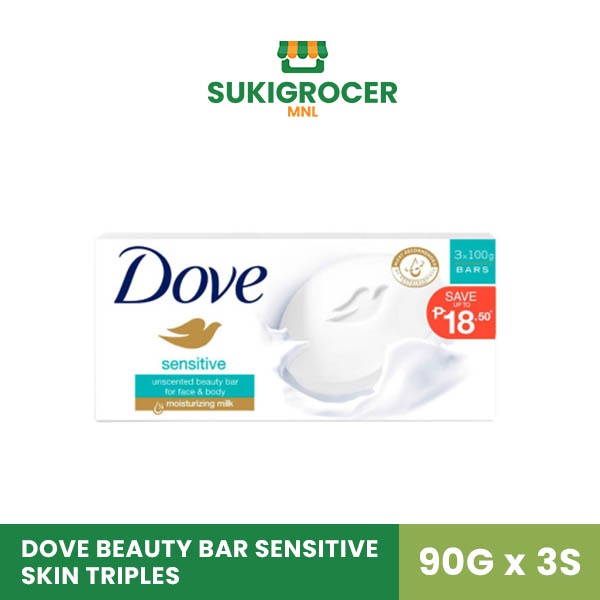 Dove Beauty Bar Sensitive Skin Triples 90g X 3s Shopee Philippines