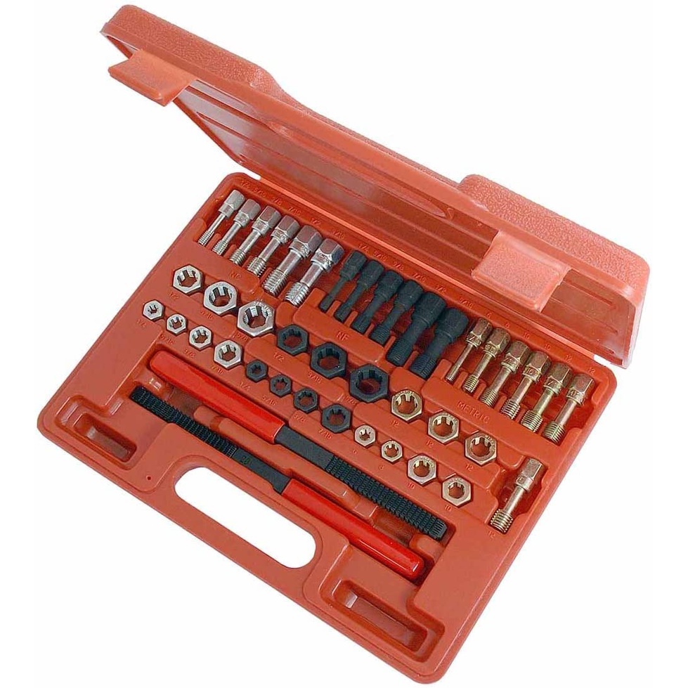 Universal 42Pcs Thread Chaser Set, Rethread Repair Tool, Fractional and
