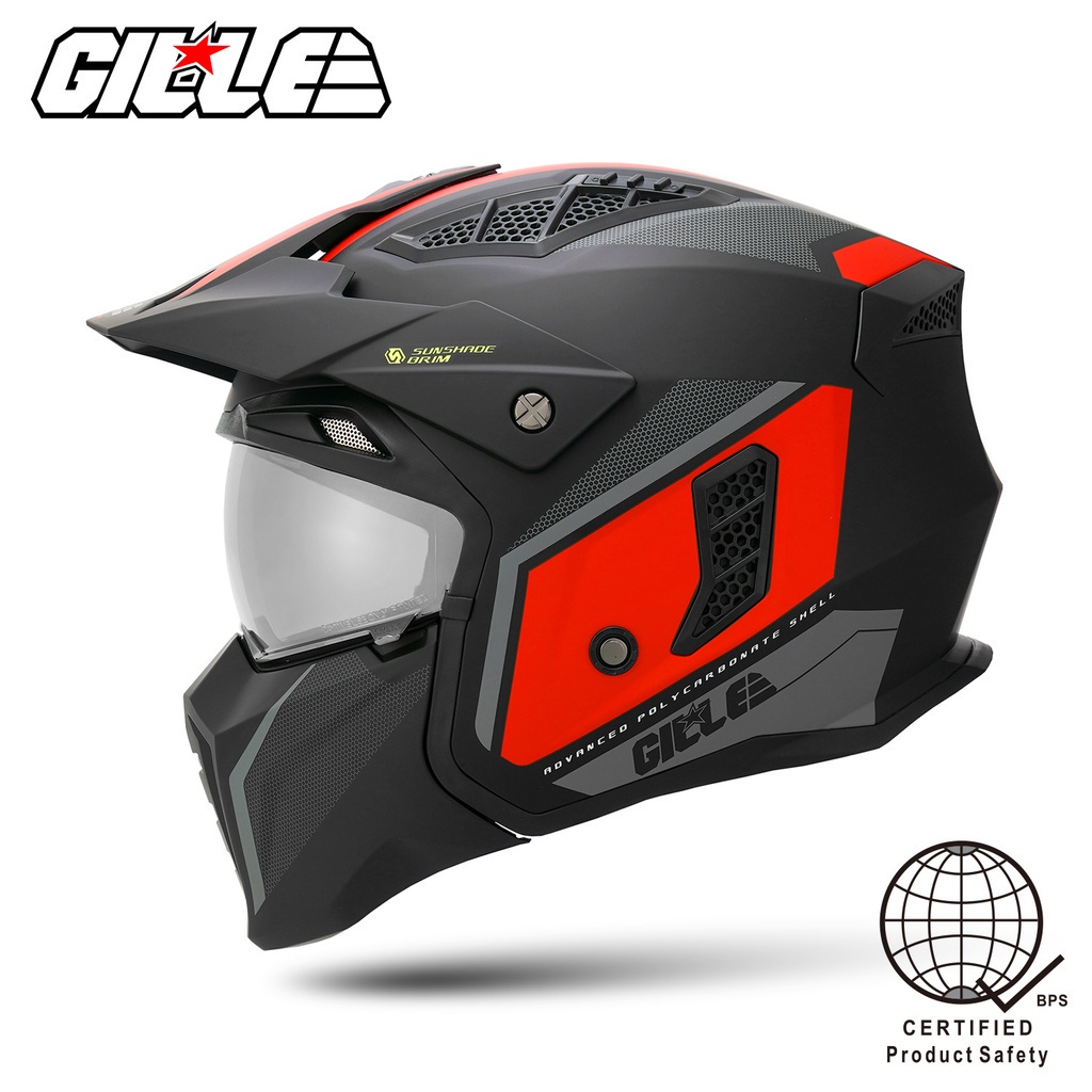 Gille Squadron Raptor Full Face & Half Face Modular Helmets Gille