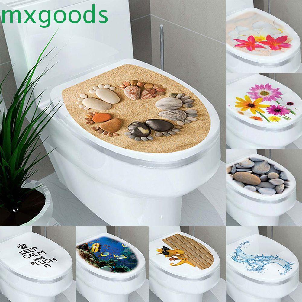 MXGOODS 32*39cm Toilet Sticker Pedestal WC Cover Decals Toilet Seat ...
