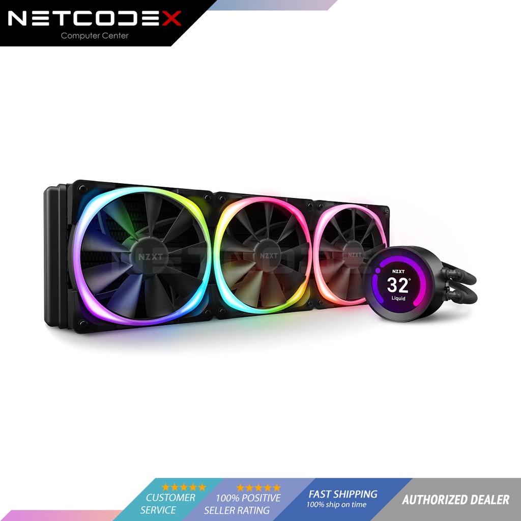 NZXT Kraken Z73 RGB 360mm Black **LGA 1700 Bracket Included** - RL ...