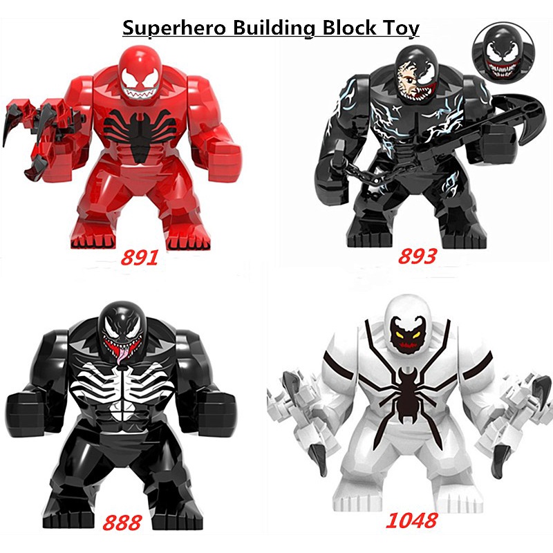 Minifigures Superhero Venom Carnage Building Block Toy action figures ...