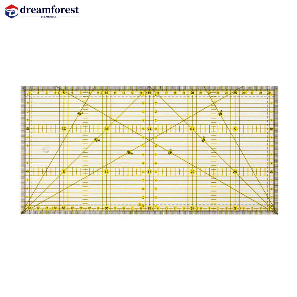 DREAMFOREST 30*15cm Patchwork Ruler Quilting Tools Sewing Patchwork ...