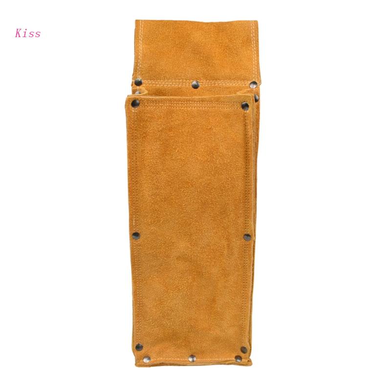 kiss Portable Welding Rod Bag FlameResistant Electrode Bag Leather