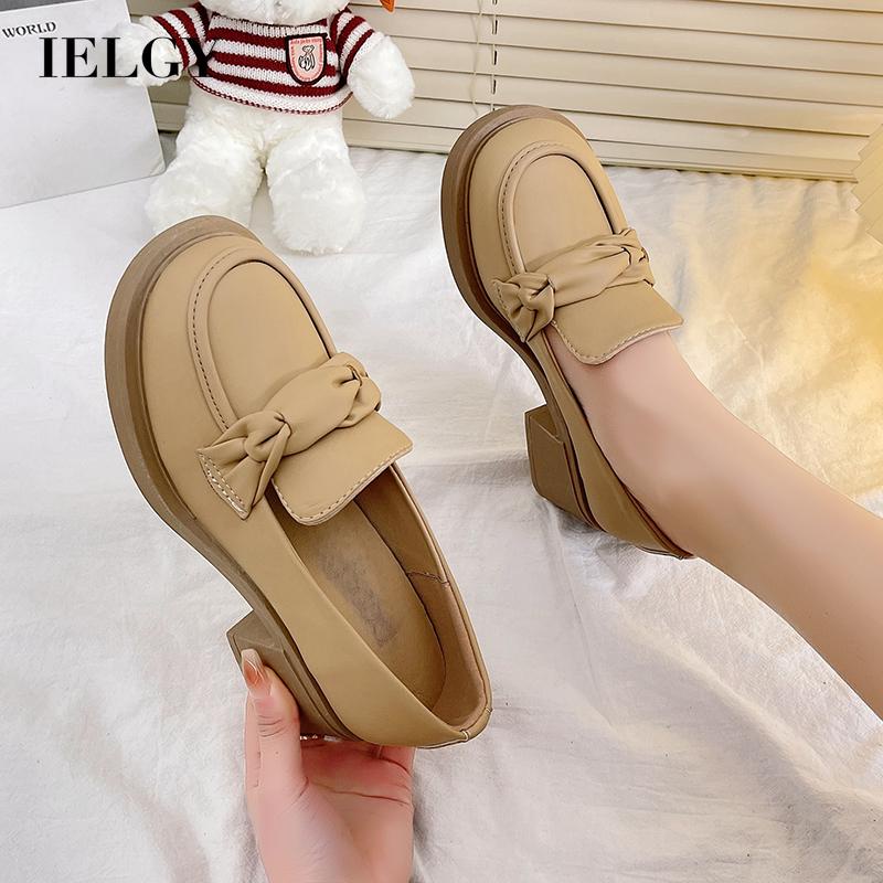 Chunky heel loafers womens best sale