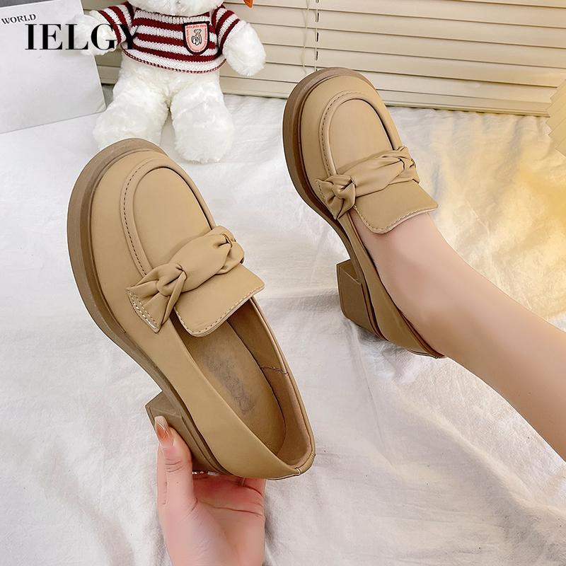 Chunky heel loafers womens best sale