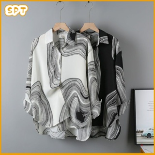 Long Sleeve Shirts for Women Elagant Soild Color Dressy Casual Loose Work  Outfit Button V-Neck Blosue Tops