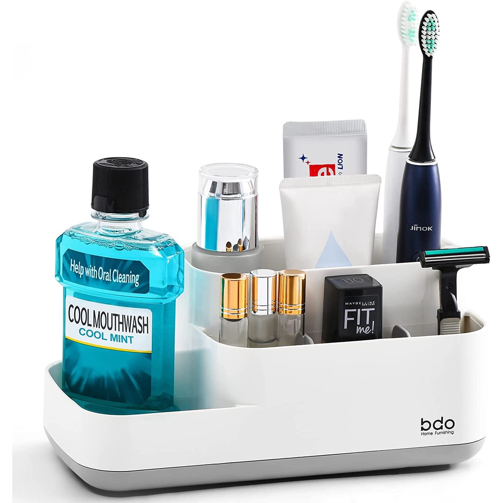 GreenFriend Plastic Tooth Brush Holder with 5 Holes/Slots Stand ...