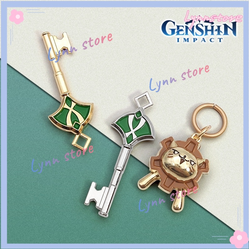 1 set GENSHIN IMPACT Alhaitham Metal Keyrings Cute GENSHIN SUMERU Lion
