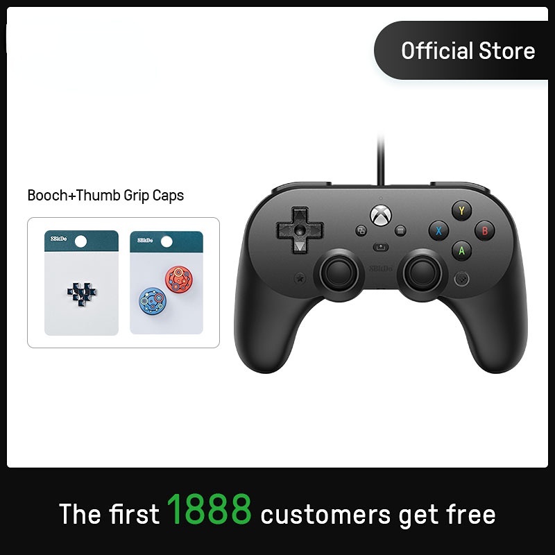 8BitDo Pro 2 Wired Controller for xbox Series, Series S/X, xbox One, Windows 10, 11 gaming