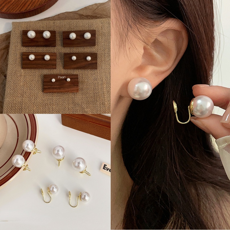 Set Collana E Orecchini Con Perle Shell Rotonde Multicolor – 8/10/12/14mm, Vintage