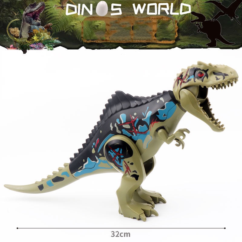 28CM Dinosaur Building Blocks Toys Jurassic Giganotosaurus