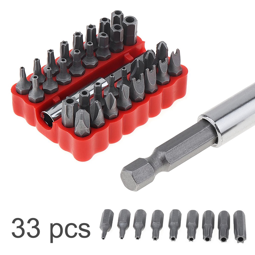 33 in 1 Hollow Screwdriver Bits Kit with Hexagonal and To-rx Special ...