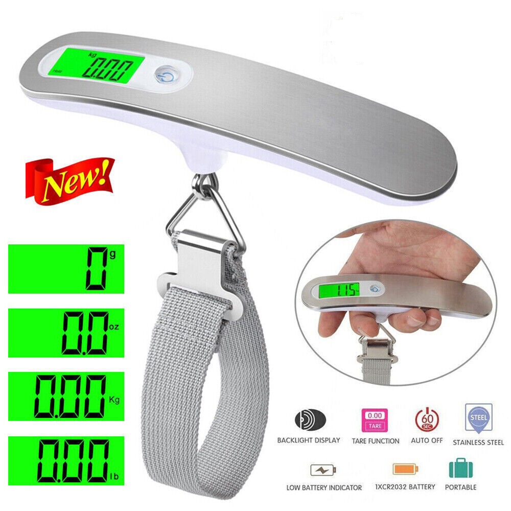 Luggage Scales Weighing Scales Suitcase Bag 50kg Digital Travel Portable Handheld Shopee