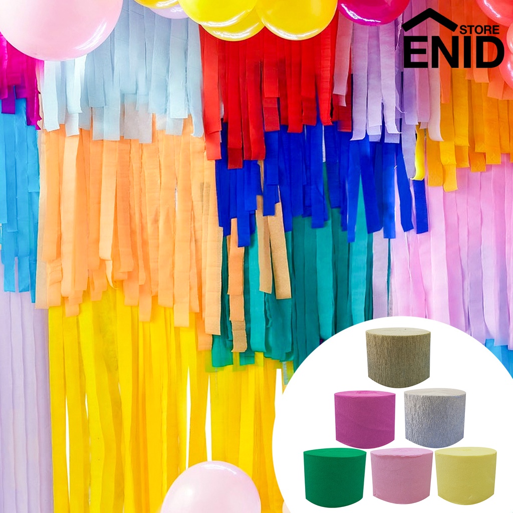 EN-Colored Crepe Paper Ornamental Fadeless Party Decoration Paper ...
