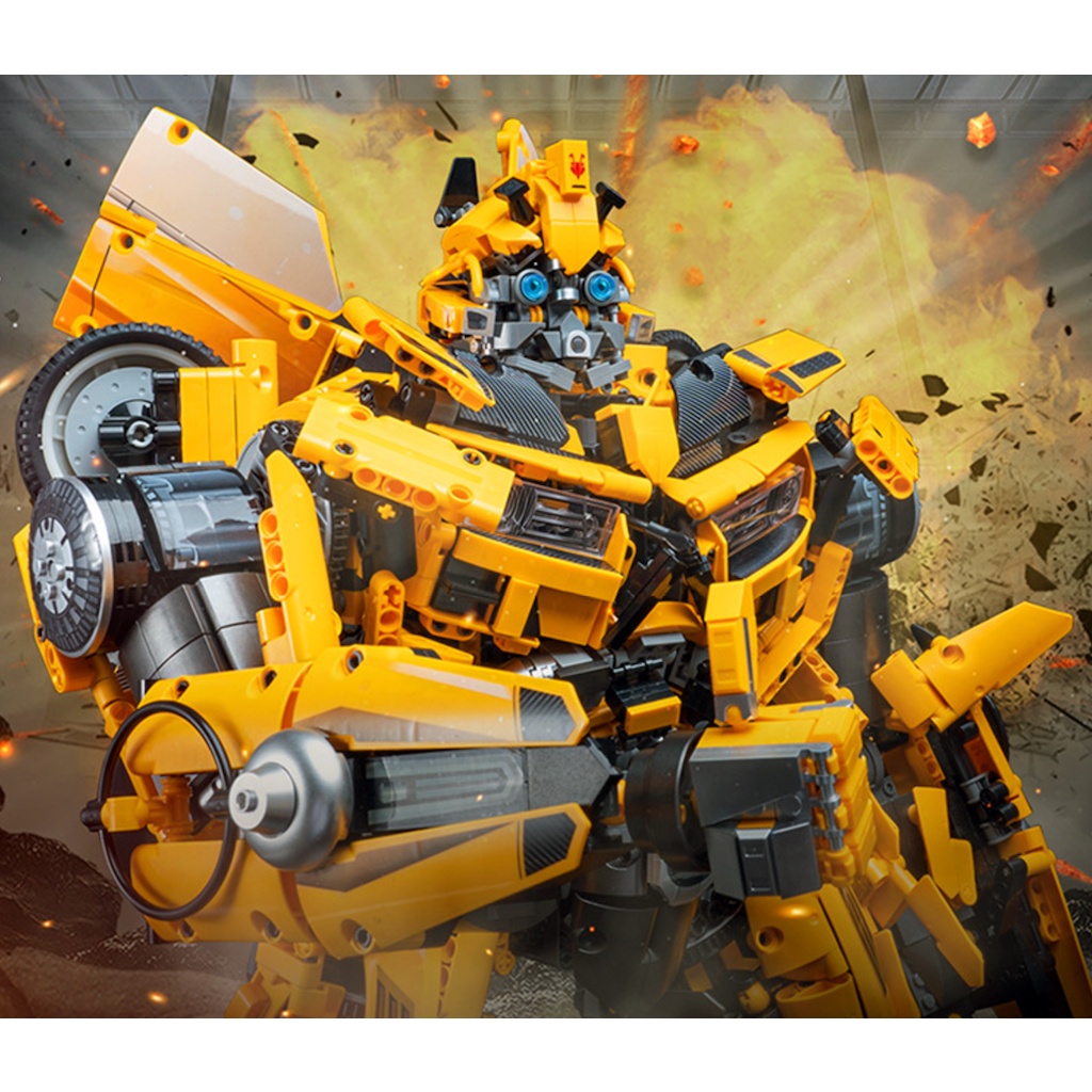 5692PCS MOC Large Transformer Bumblebee Figure Mecha Warrior Model Toy ...