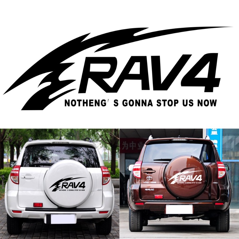 Car Spare Tire Sticker Fashionable Rav4 Car Decoration Sticker for