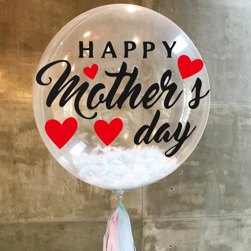 Bobo Clear Balloon Printing Helium Balloons Mother's Day Father's Day ...