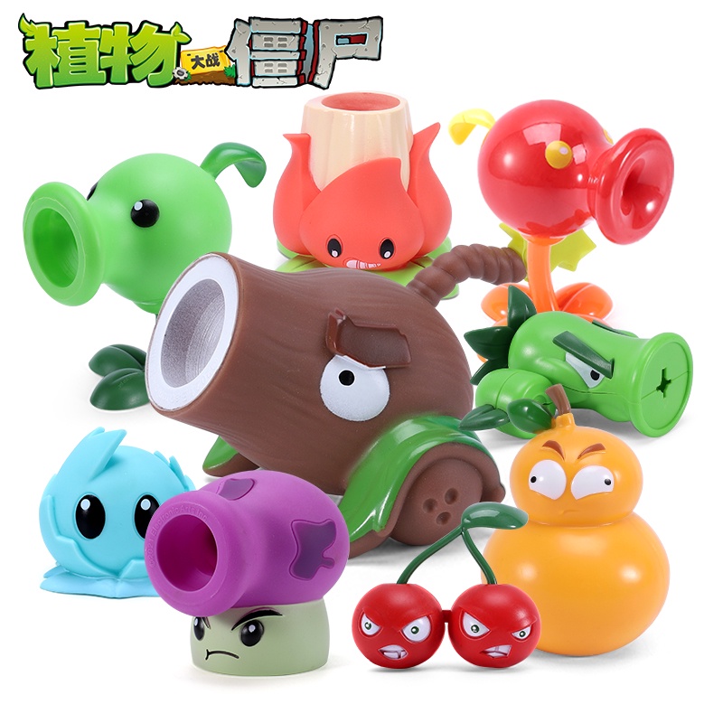 Plants vs Zombies Peashooter Gatling Pea Shooter PVC Action Figure