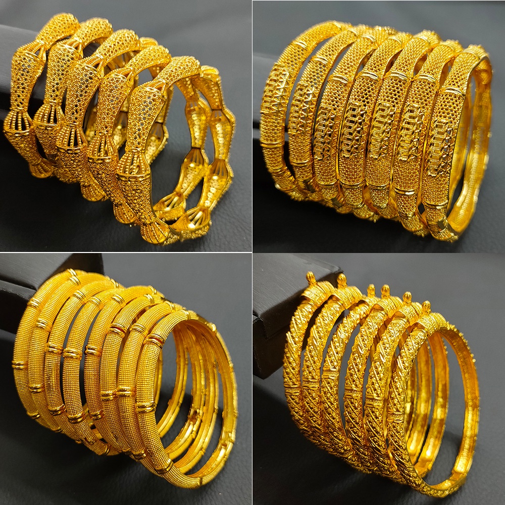 Middle East Dubai bride gold bracelet 24k gold plated African lady ...