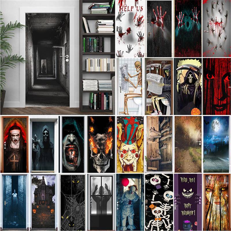 Custom 3D Horror Corridor Wallpaper For Halloween Decor Bloody ...