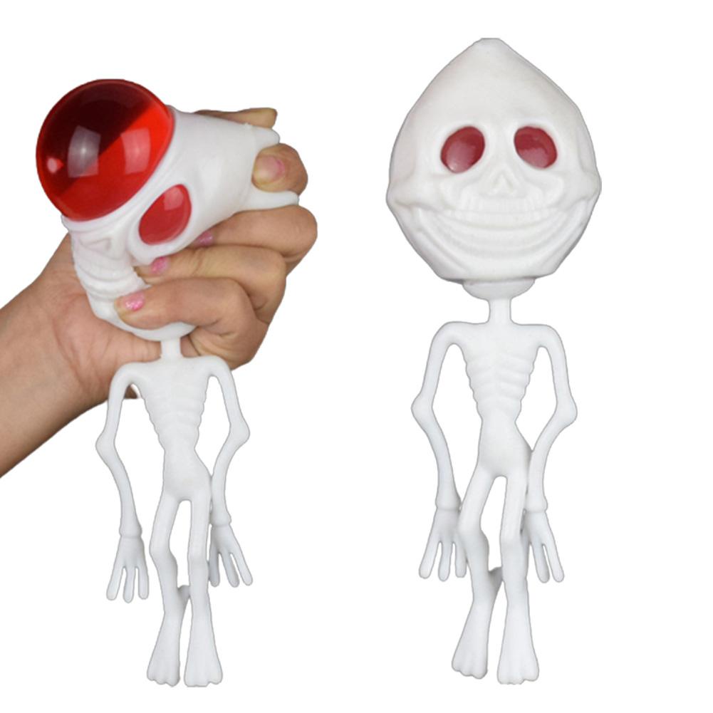 TPR Skull Aliens Funny Ball Stress Reliever Anti-stress Halloween ...