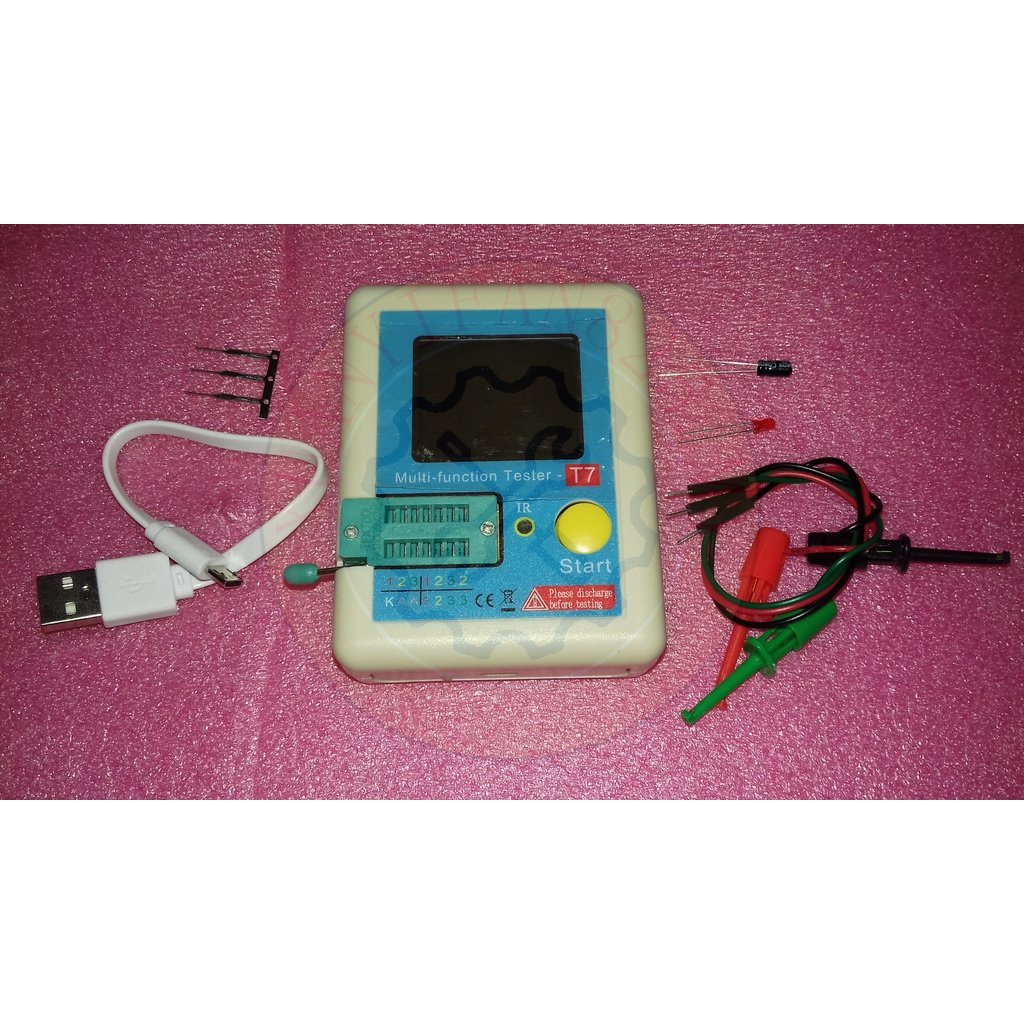 LCRT7 Transistor Tester TFT Diode Triode Capacitance ESR Meter