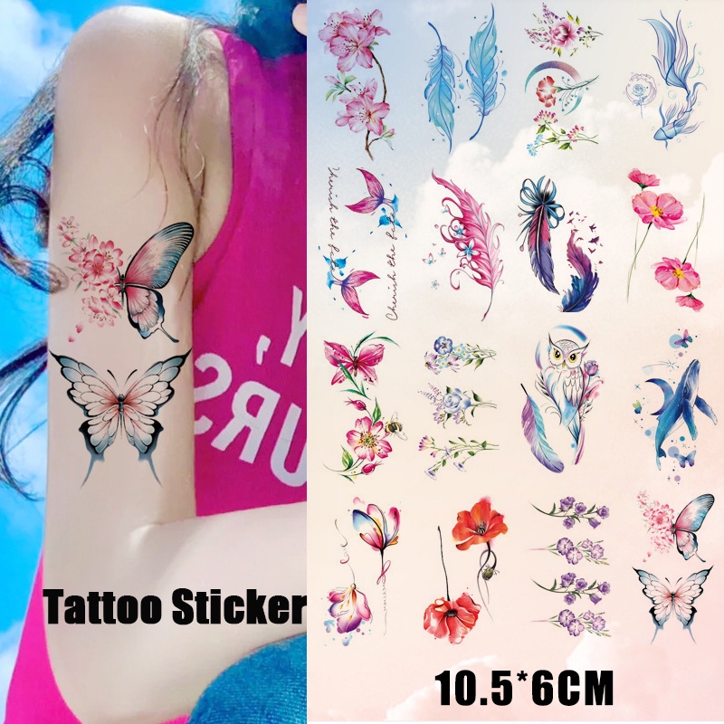 Tattoo Sticker Waterproof Long Lasting Minimalist Tattoo Magic Tattoo ...